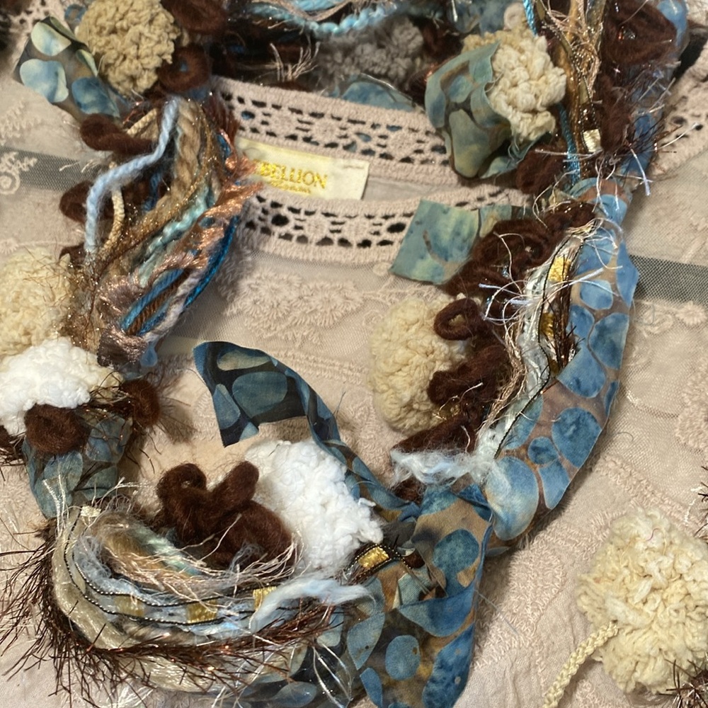 Artisan Textured Scarf - Picture 9 of 10